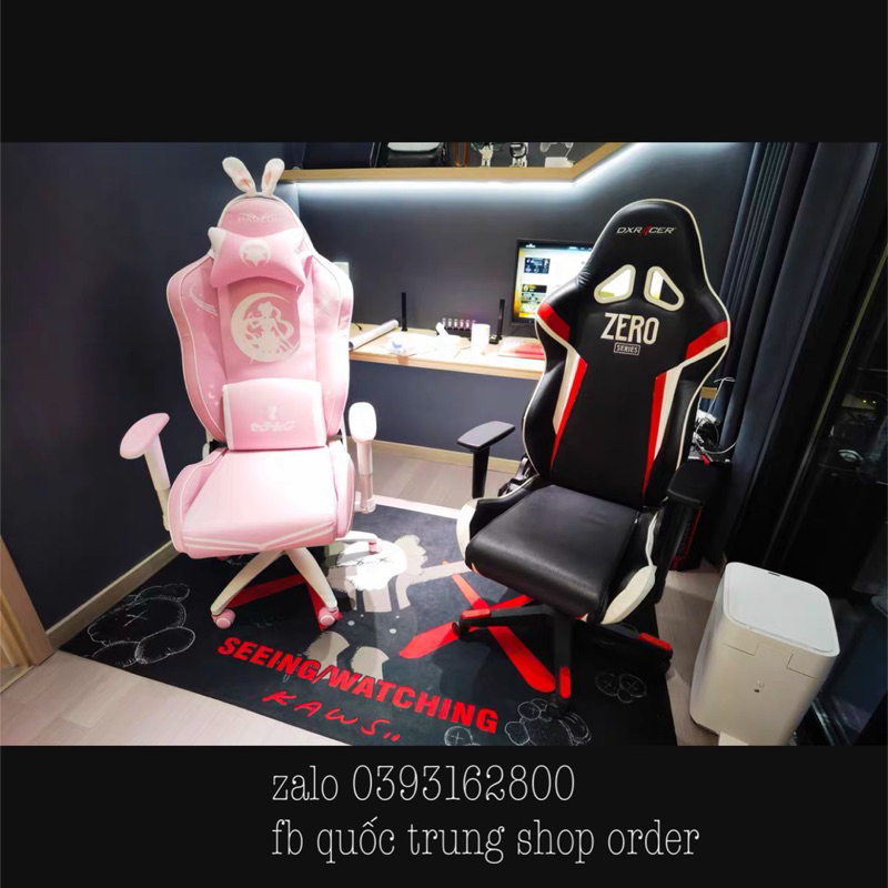 Ghế Livestream Hồng Có Tai Thỏ