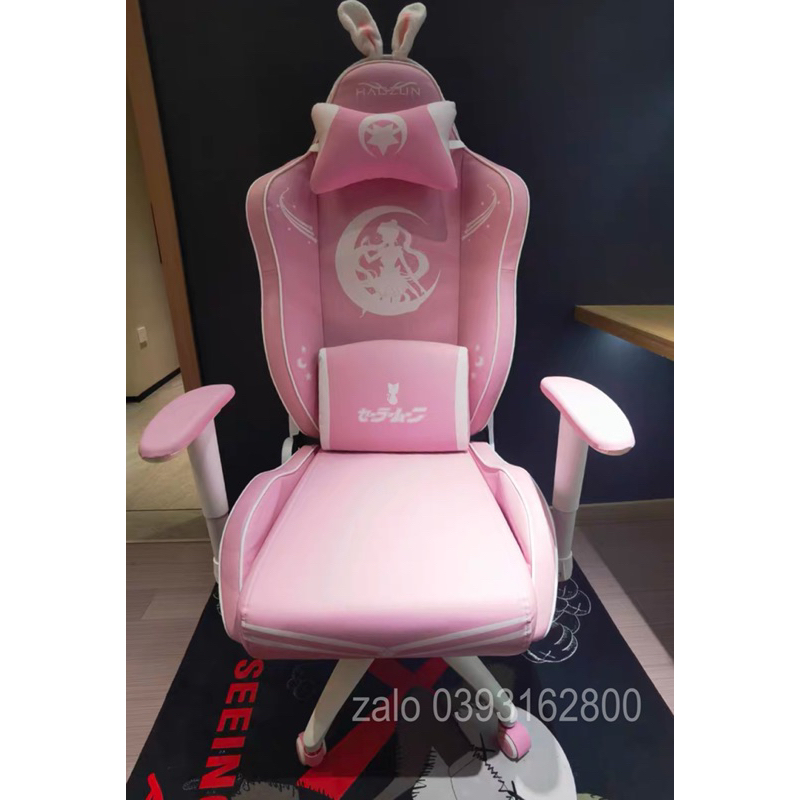 Ghế Livestream Hồng Có Tai Thỏ