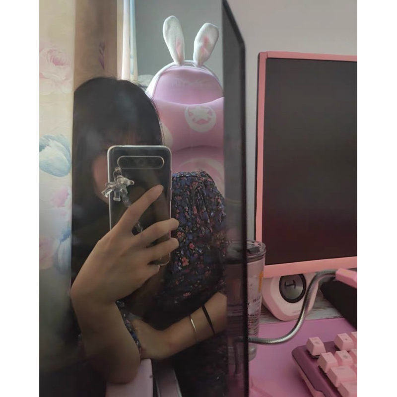 Ghế Livestream Hồng Có Tai Thỏ