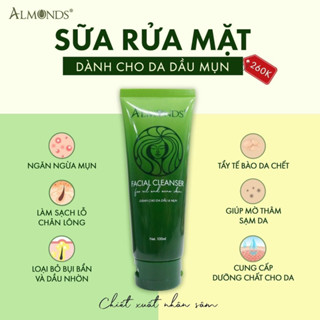Sữa rửa mặt cho da dầu mụn Almonds