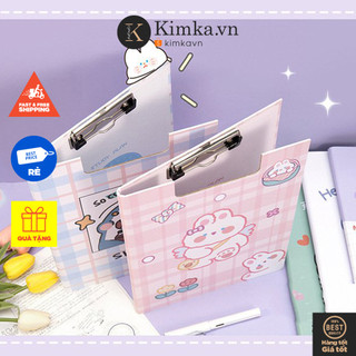 (22) Kẹp File Tài Liệu A4 Kẹp Giấy Hai Mặt Hoạt Hình Sáng Tạo Dễ Thương
