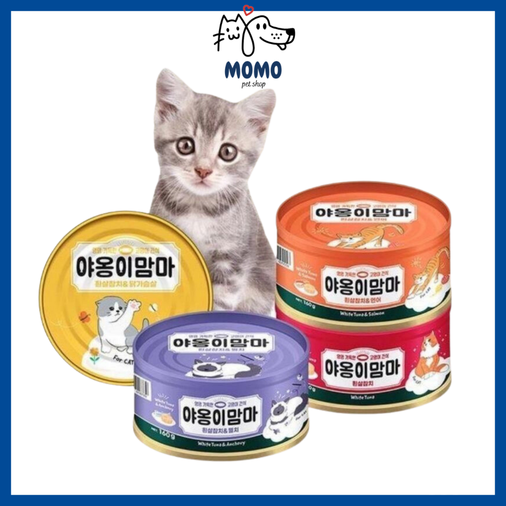 Pate MEOW MAMA nhập khẩu Hàn quốc cho mèo - lon 160gr
