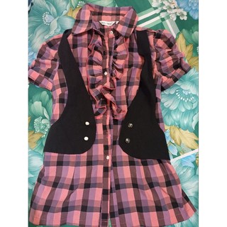 Áo caro phong cách hàn quốc size S, M nhỏ