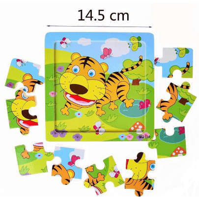 Tranh Ghép Hình Gỗ 2D 9 Mảnh Cho Bé/Puzzle 9 Mảnh 2D