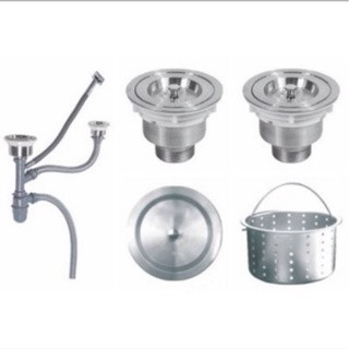 Xiphong bộ xả thoát nước chậu rửa chén 2 hộc cân nhau