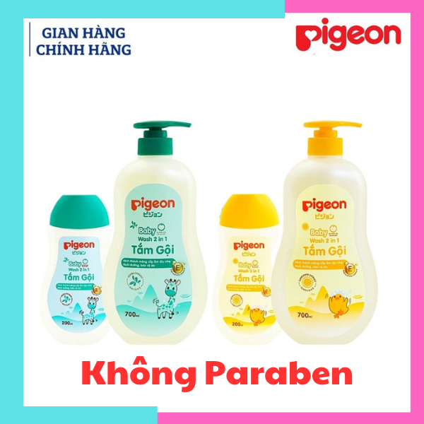 Sữa tắm gội cho bé tắm gội Pigeon 200ml -700ml sữa tắm gội toàn thân cho bé 2 trong 1 sản phẩm dành cho trẻ nhỏ