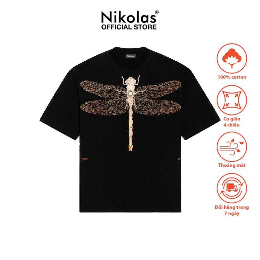 Áo thun Unisex Nikolas DRAGONFLY TEE