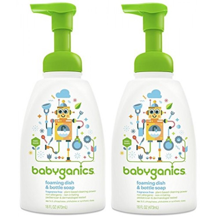 Nước rửa bình sữa Babyganics (chai 473ml - 946ml )