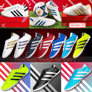 Giày 3 Sọc Đá Bóng Wika Nam Nữ Ct3 Chính Hãng Giày Bóng Đá Sân Cỏ Nhân Tạo Chất Liệu Da Pu Mềm Mại Khâu Toàn Bộ Đế