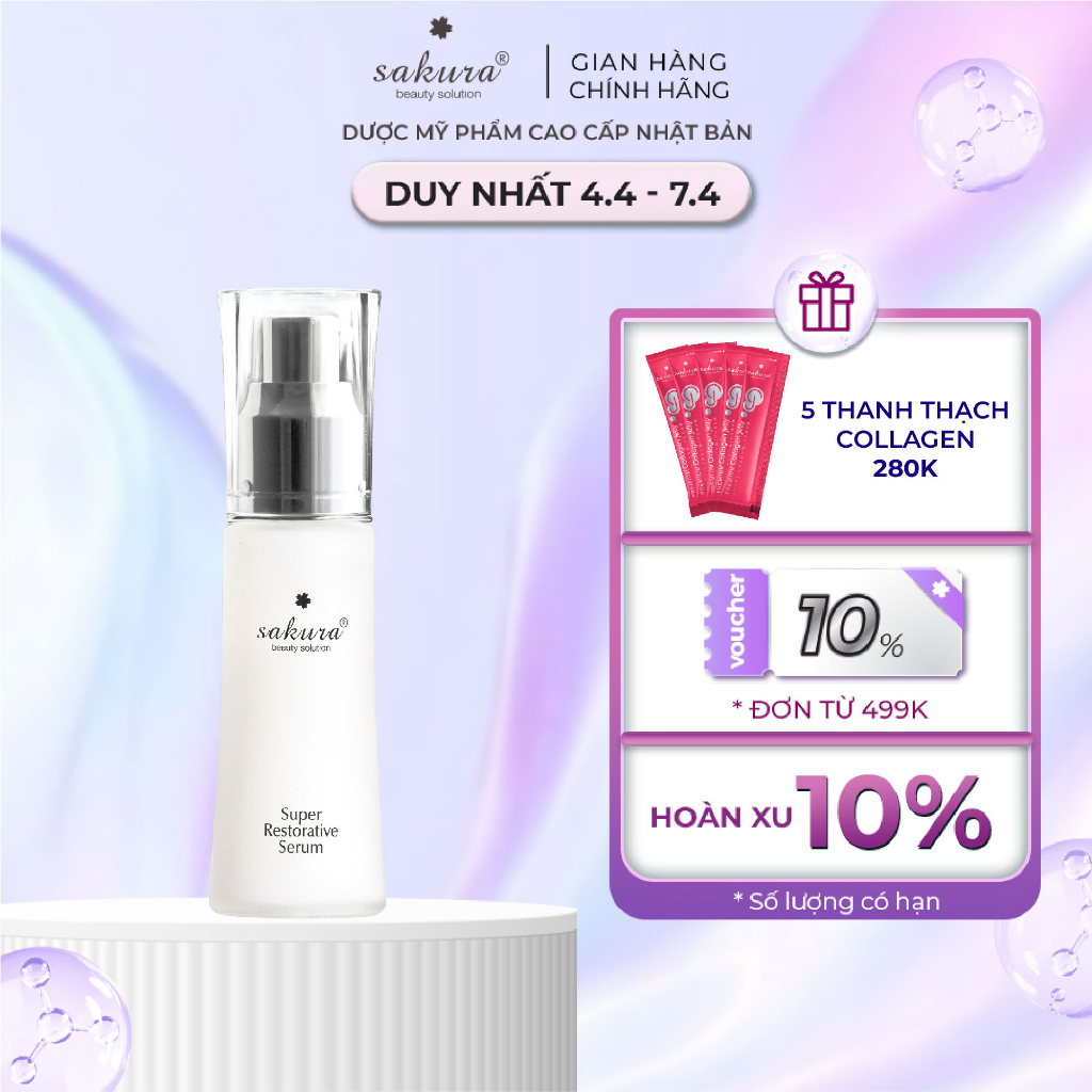 Serum dưỡng da hạn chế lão hoá Sakura Super Restorative Serum 30ml