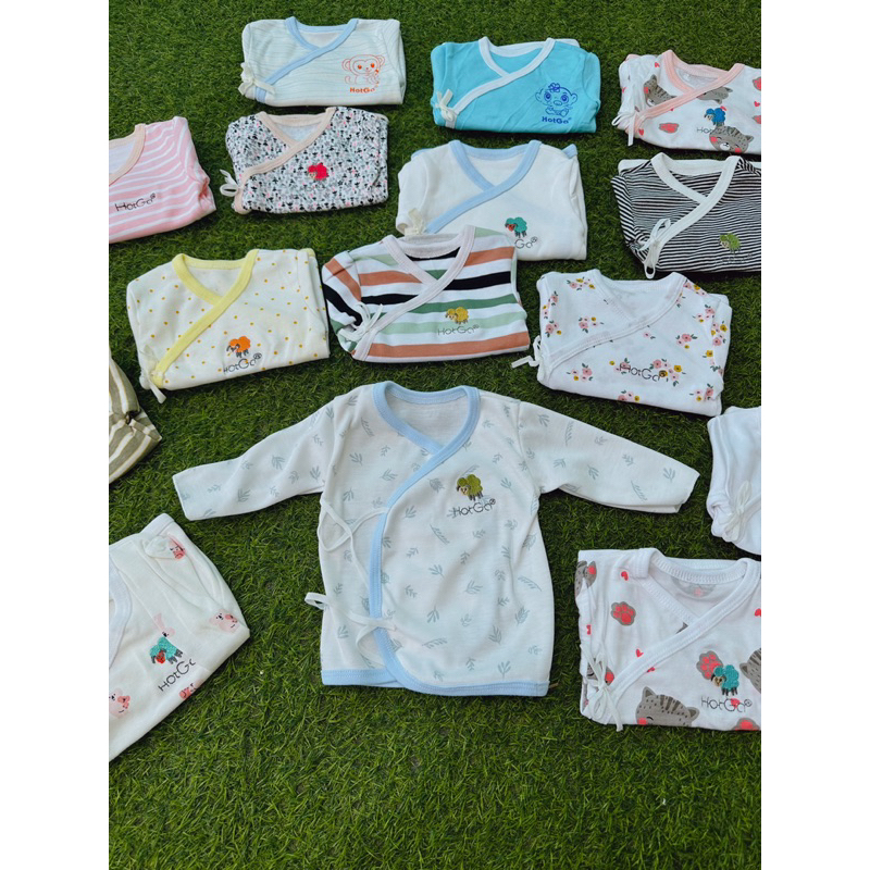 Áo sơ sinh cột dây chất cotton  Hotga cho bé