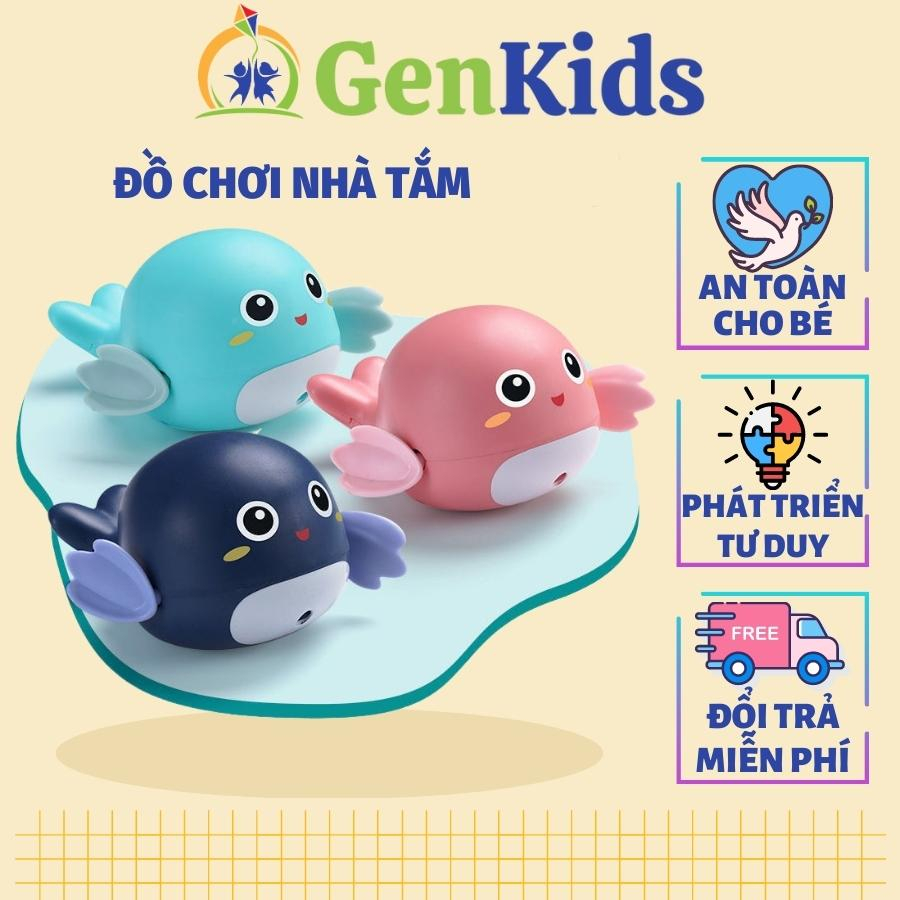 Đồ chơi nhà tắm cho bé hình chú cá voi dễ thương GenKids cá voi thả bồn tắm