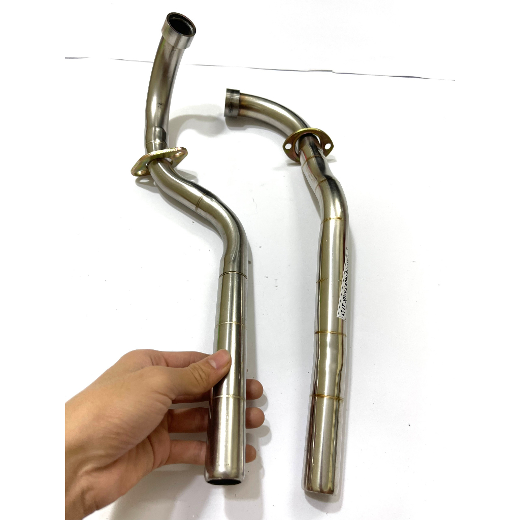 Cổ Pô 7 Khúc Hàn Vân Nổi Ware 110 - 100 - 50cc ,Ware Rs, Pô Uma