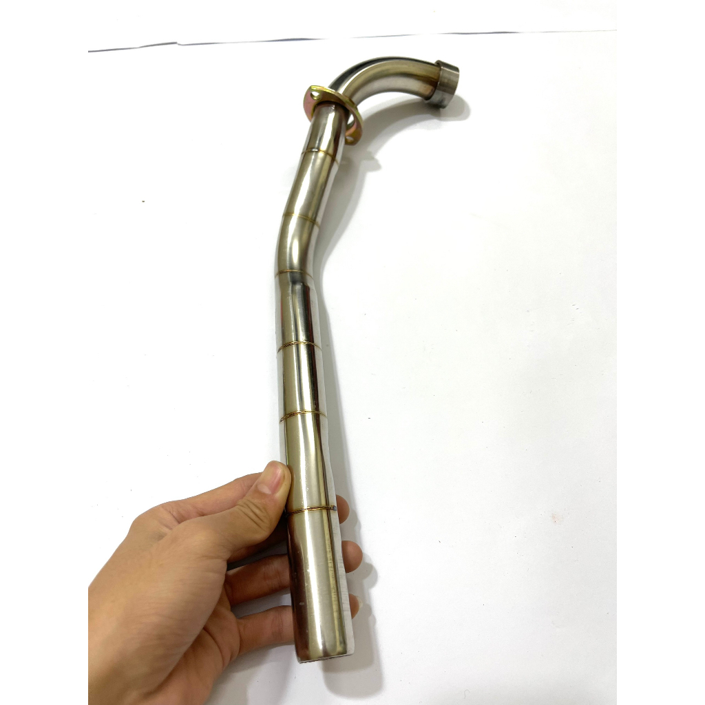 Cổ Pô 7 Khúc Hàn Vân Nổi Ware 110 - 100 - 50cc ,Ware Rs, Pô Uma