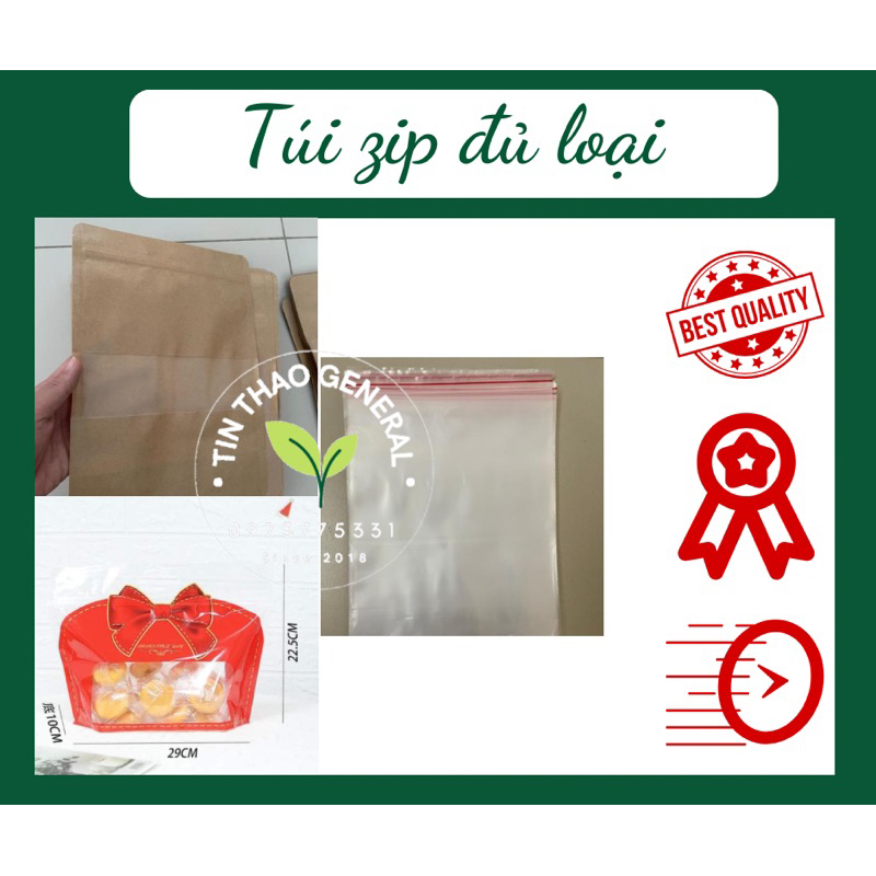 100gr - TÚI ZIP size 20*30
