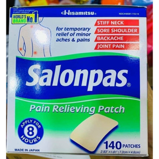 [Date 2027] HỘP 140 MIẾNG DÁN SALONPAS MỸ 🇺🇸 7 GÓI x 20 MIẾNG