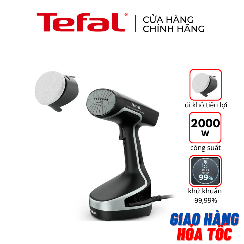 Bàn ủi hơi nước cầm tay dạng du lịch Tefal DT8230E1 2000W - Hàng chính hãng