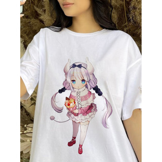 Áo Thun In Hình Waifu Kanna Kamui Anime Kobayashi-san Chi no Maid Dragon