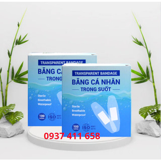 Băng Cá Nhân Trong Suốt- Hộp 100 cái