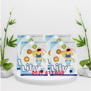 Combo 100h Khẩu Trang Cho Bé Lily Hộp 10 Cái (Dập chữ Lily)