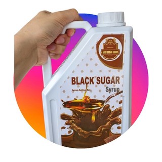 Siro đường đen hàn quốc can 2.5kg - black sugar sánh đậm vị đường đen truyền thống