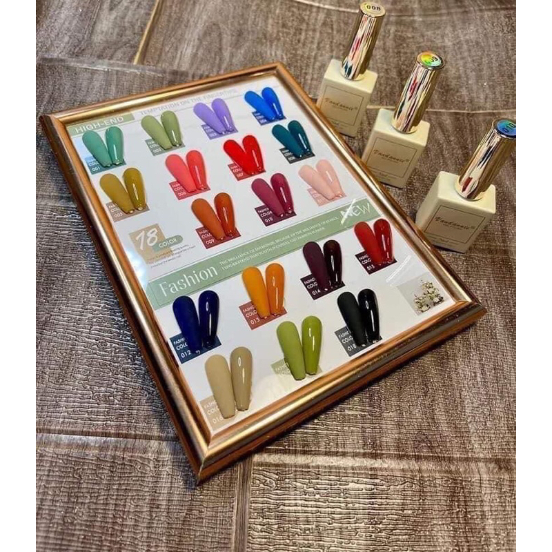 Set sơn gel 18 màu tặng kèm bảng màu