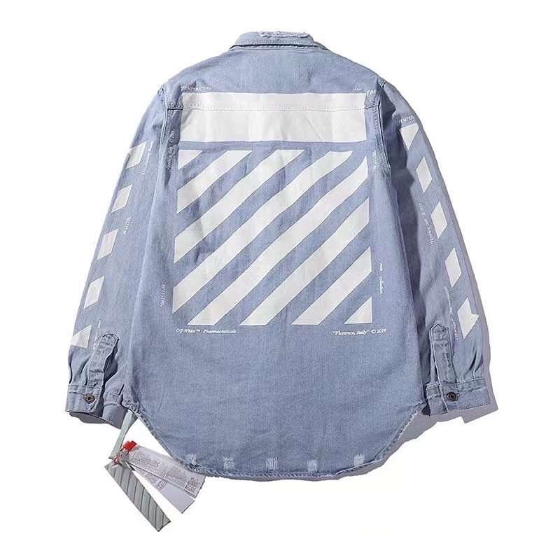 Áo Khoác Nam Jacket Off White Blue
