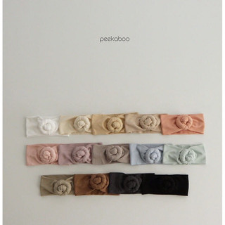 Turban búi củ tỏi peekaboo