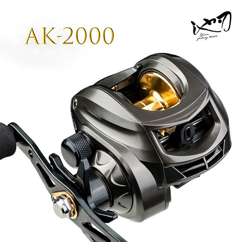 Máy Ngang Câu Lure Pro AK-2000 Bạo Lực 12 Tốc Độ Phanh Từ Tính N48 Chống Nổ Dây.