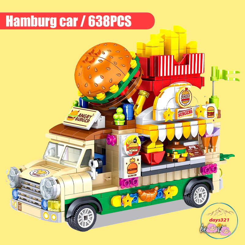 Lego Xe Kem Mixue  Lego Đồ chơi lắp ráp, xếp hình Qman 2029 - Xe Kem