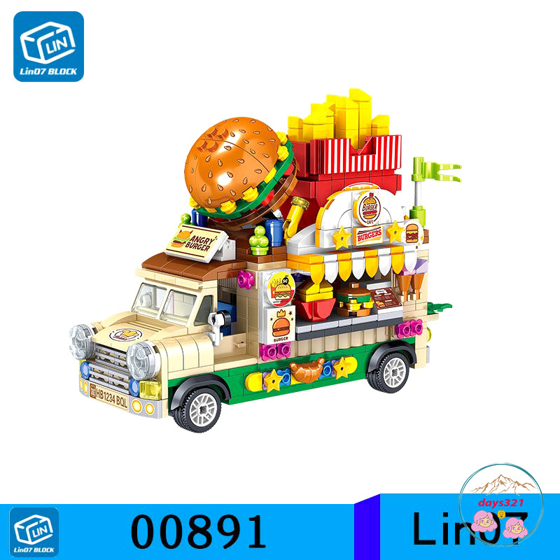 Lego Xe Kem Mixue  Lego Đồ chơi lắp ráp, xếp hình Qman 2029 - Xe Kem