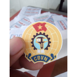 Logo công đoàn Việt Nam dùng ủi may lên áo