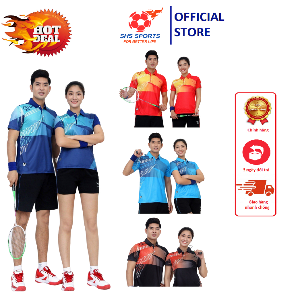 Áo Cầu Lông Tennis HIWING W4 - Chất Liệu Mè Nhật Bản, Sợi Kháng Khuẩn Nano Thấm Hút Mồ Hôi