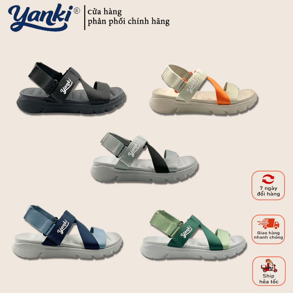 Giày Sandal Quai Chữ Z Nam Nữ Hiệu Yanki Siêu Nhẹ Mã YY021 Link 1