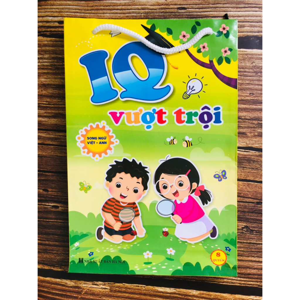 Sách - Bộ 8 Cuốn IQ Vượt Trội - IQ booster Cho Bé 3 - 6 tuổi (tặng kèm túi)
