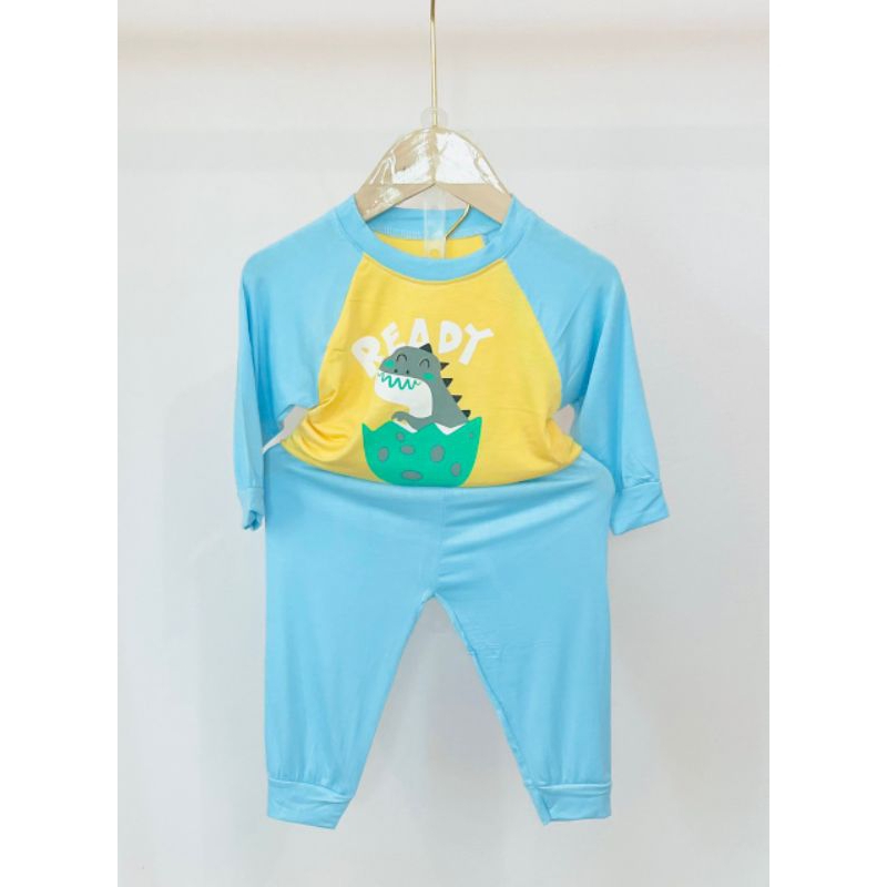 Bộ thun lạnh minky mom cho bé, bộ thun lạnh dài tay túi thật dễ thương cho bé trai bé gái