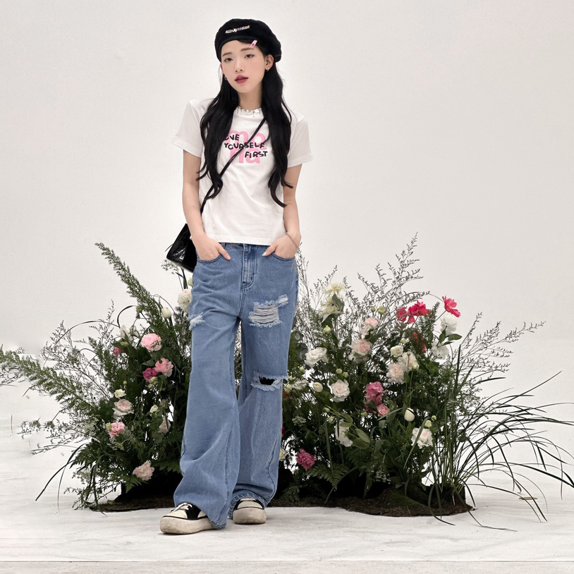 Áo thun baby tee Thời Trang MONO - LOVE