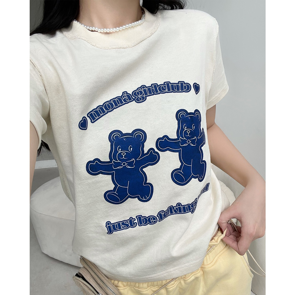 Áo thun baby tee Thời Trang MONO - GUMMY KEM