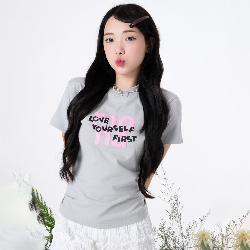 Áo thun baby tee Thời Trang MONO - LOVE