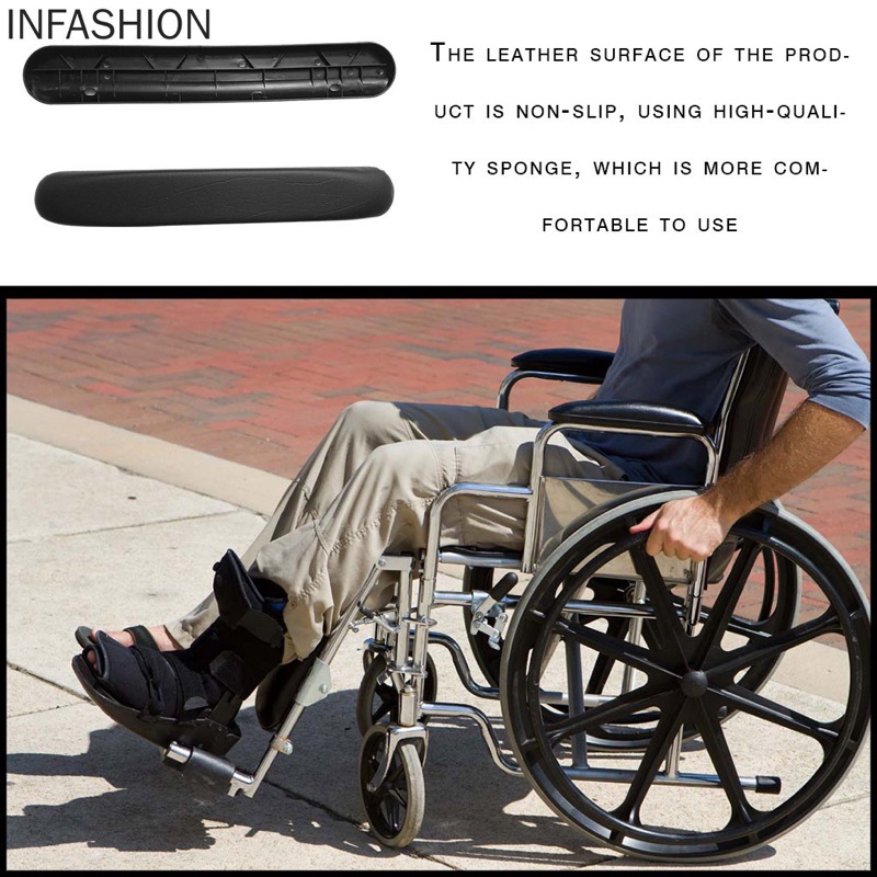 Set 2 đệm kê tay bằng da thay thế cho xe lăn