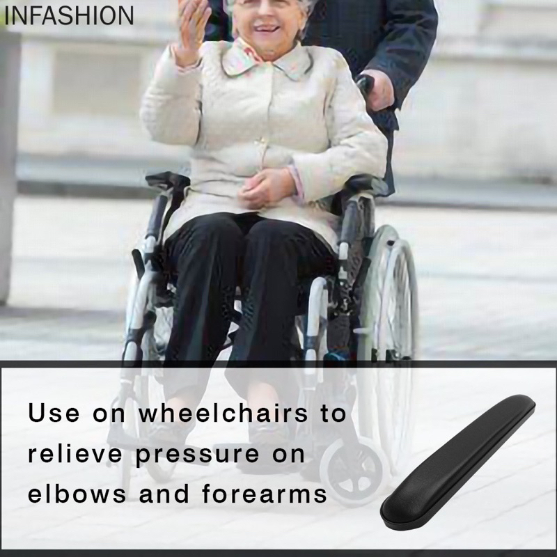 Set 2 đệm kê tay bằng da thay thế cho xe lăn