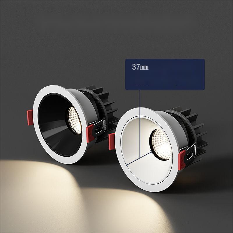 COB- Đèn Âm Trần Đế Mũ, Đế Đúc 7- 12W 3 Chế Độ Trang Trí Trần Thạch Cao [5 năm bảo hành]