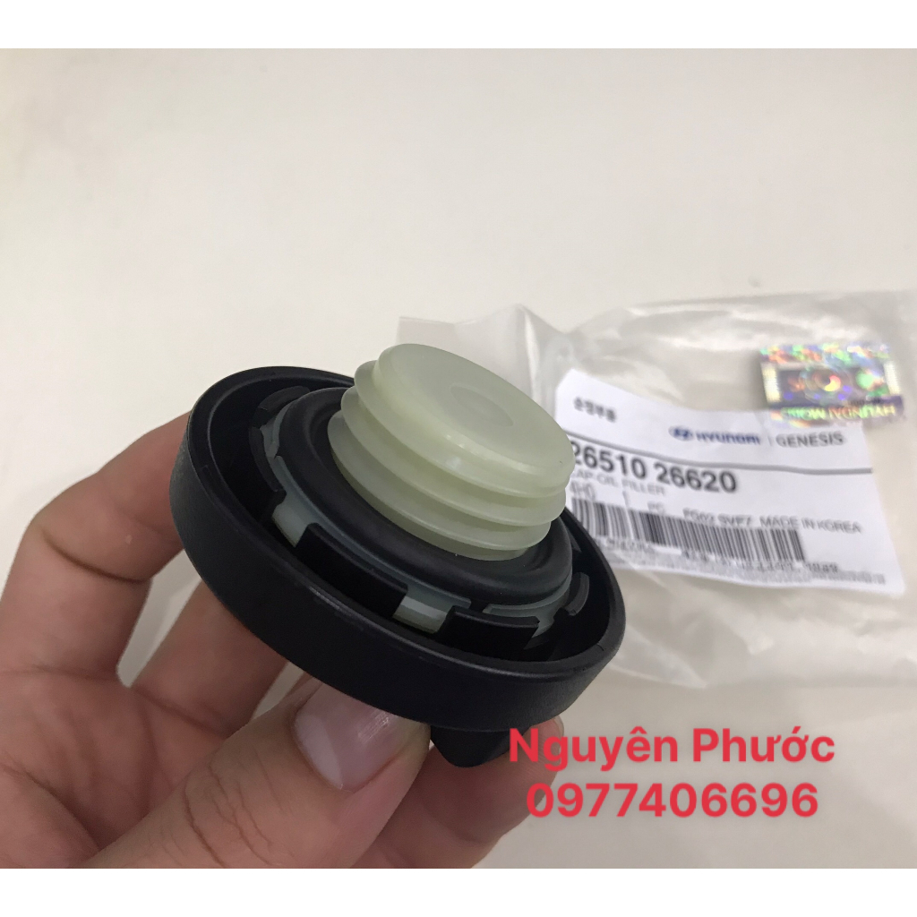 Nắp đổ dầu máy HYUNDAI/KIA  GETZ, SANTAFE, MORNING, CARENS, GRAND I10, FORTE... - Hàng chính hãng