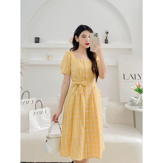 Váy thô đũi kẻ Moonci