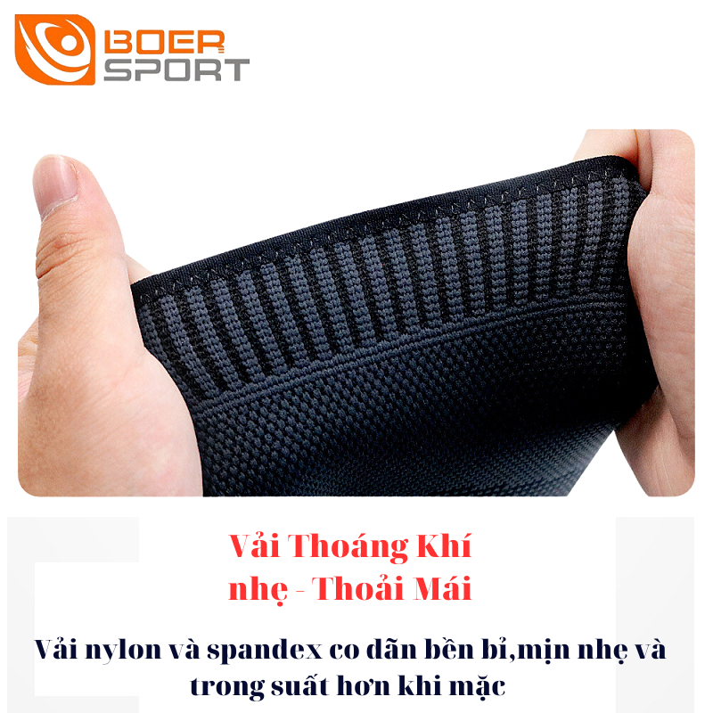 Băng Đai Bảo Vệ Bắp Chân BOER, Bảo Vệ Ống Đồng Khi Chơi Thể Thao, Co D