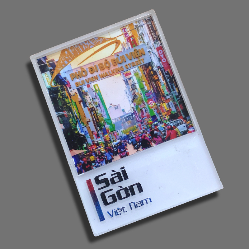 Nam châm tủ lạnh bằng nhựa hình Sài Gòn-Việt Nam