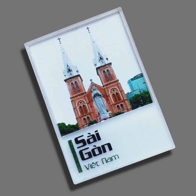 Nam châm tủ lạnh bằng nhựa hình Sài Gòn-Việt Nam