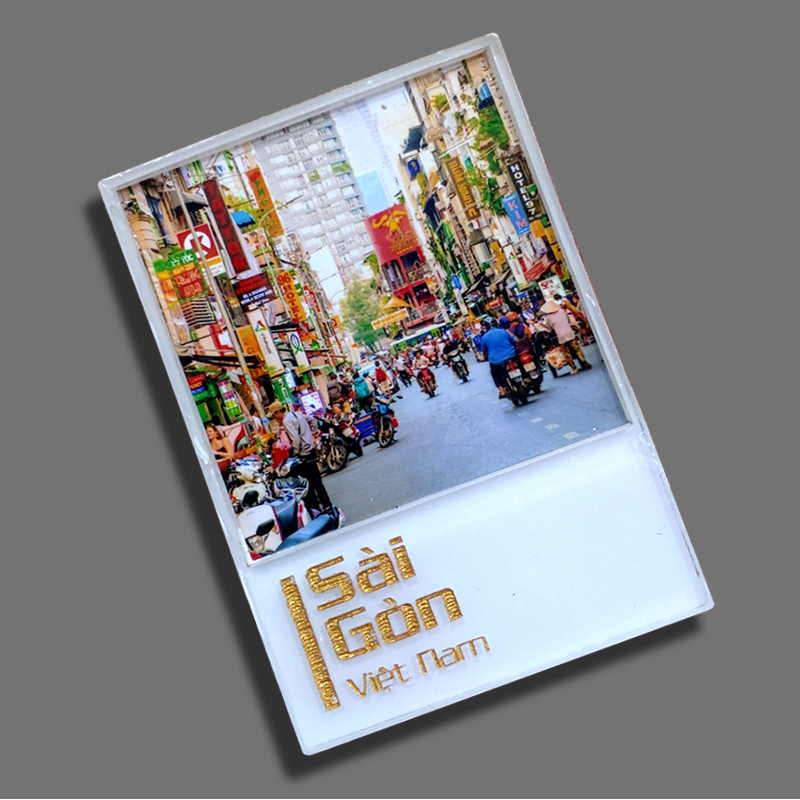 Nam châm tủ lạnh bằng nhựa hình Sài Gòn-Việt Nam