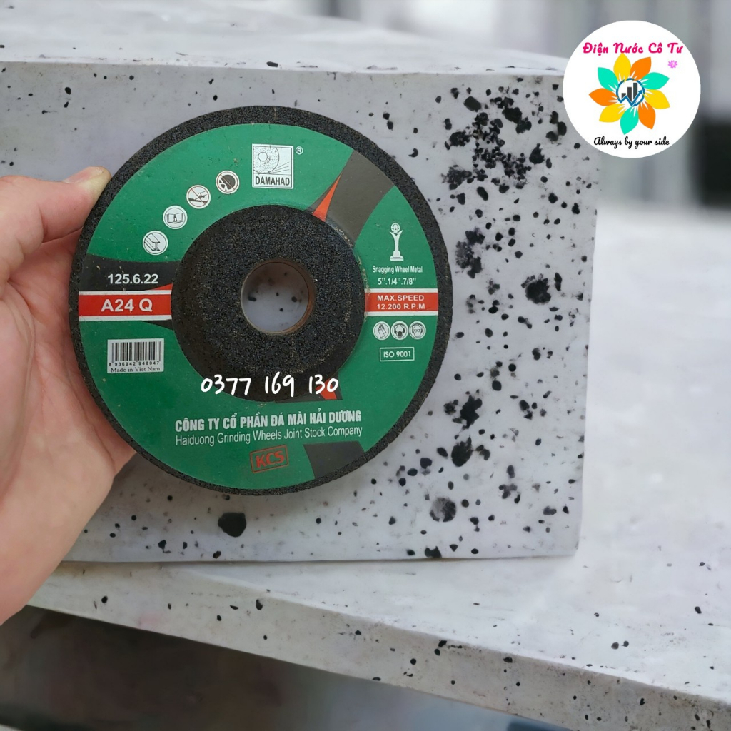 1 viên Đá Mài Sắt Mài Kim Loại 180mm Hải Dương