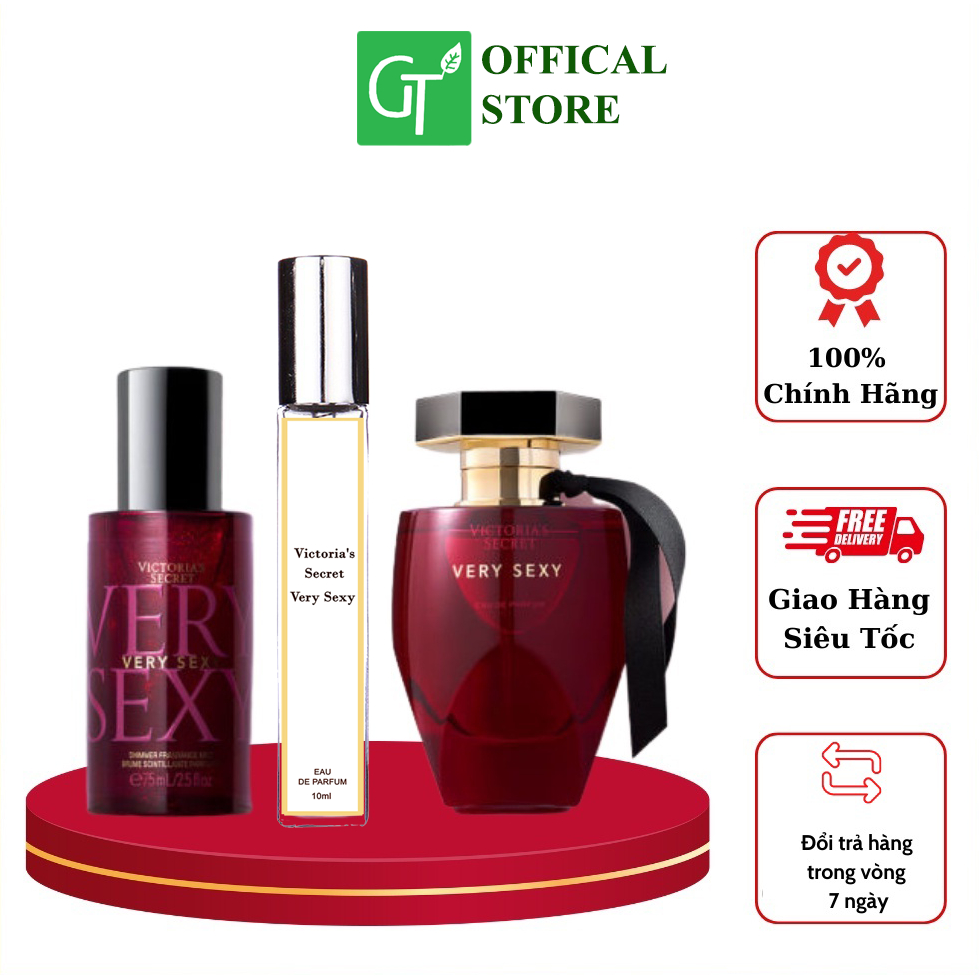 Nước hoa Nữ Victoria's Secret Very Sexy Chai Chiết 10ml Dạng Xịt - Dùng Toàn Thân, Thơm Lâu, Quyến Rũ